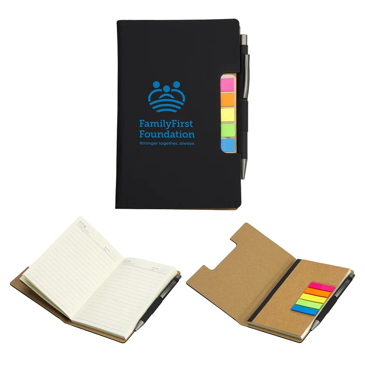 Carnet à couverture rigide Alliance avec marque-pages autocollants et stylo #4