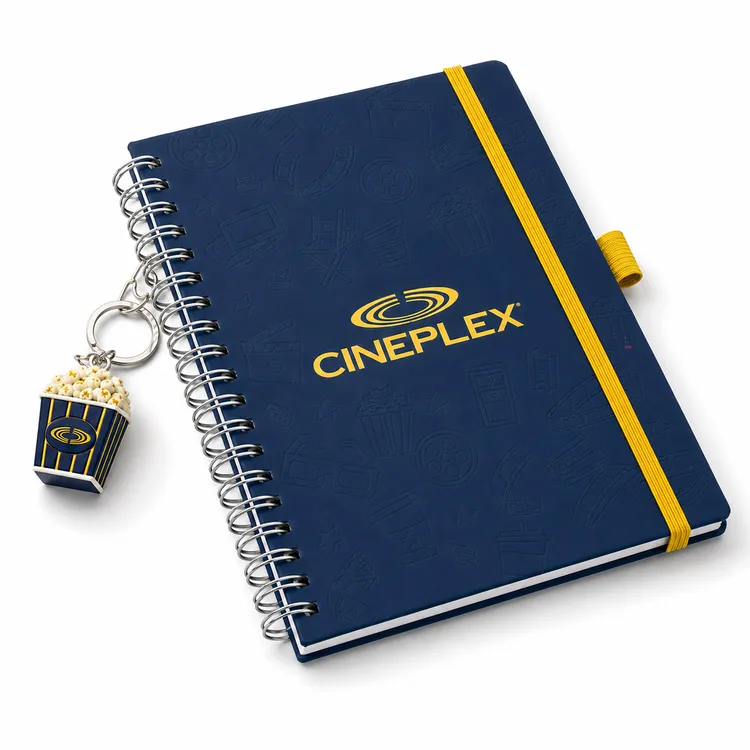 Carnet à spirale avec breloque cubique #3