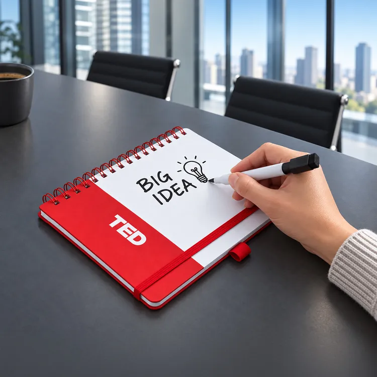 Spiral Notebook with Whiteboard and Marker #12
