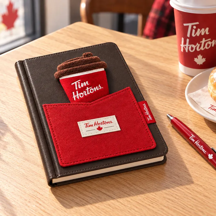 Notebook with Front Pocket and Custom Plush Toy #10