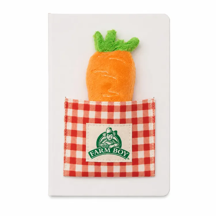 Notebook with Front Pocket and Custom Plush Toy #3