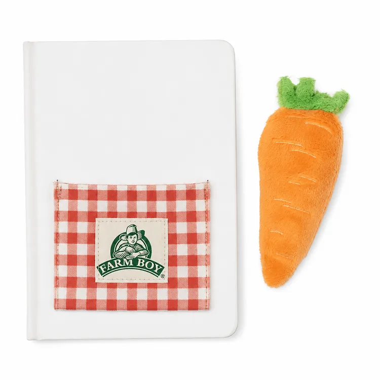 Notebook with Front Pocket and Custom Plush Toy #7