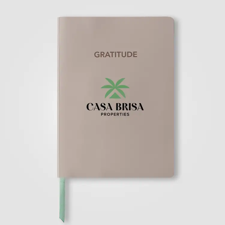 Gaia FSC Paper Ribbon Marker Gratitude Journal - A5