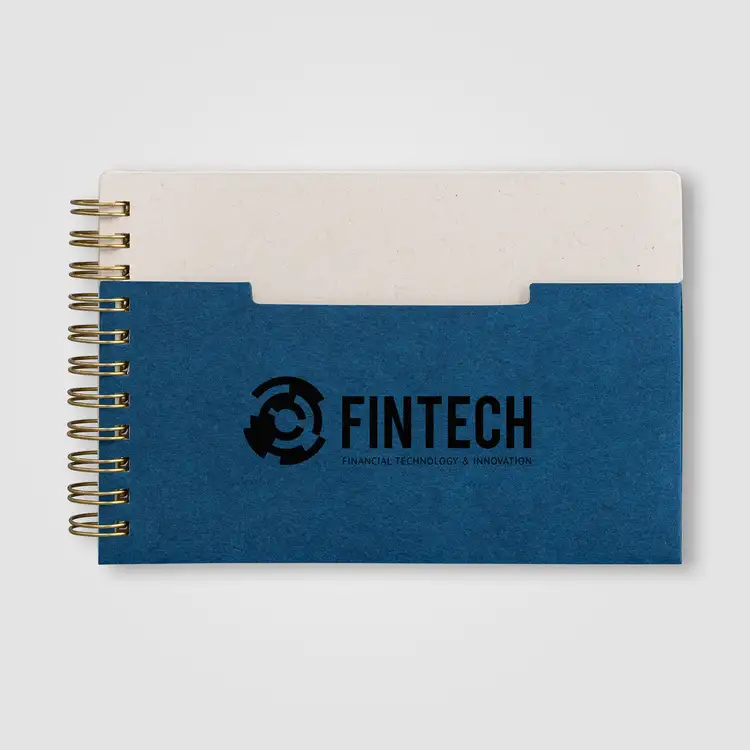Lino FSC Paper Spiral Binding Horizontal Pocket Notebook - A6 #6