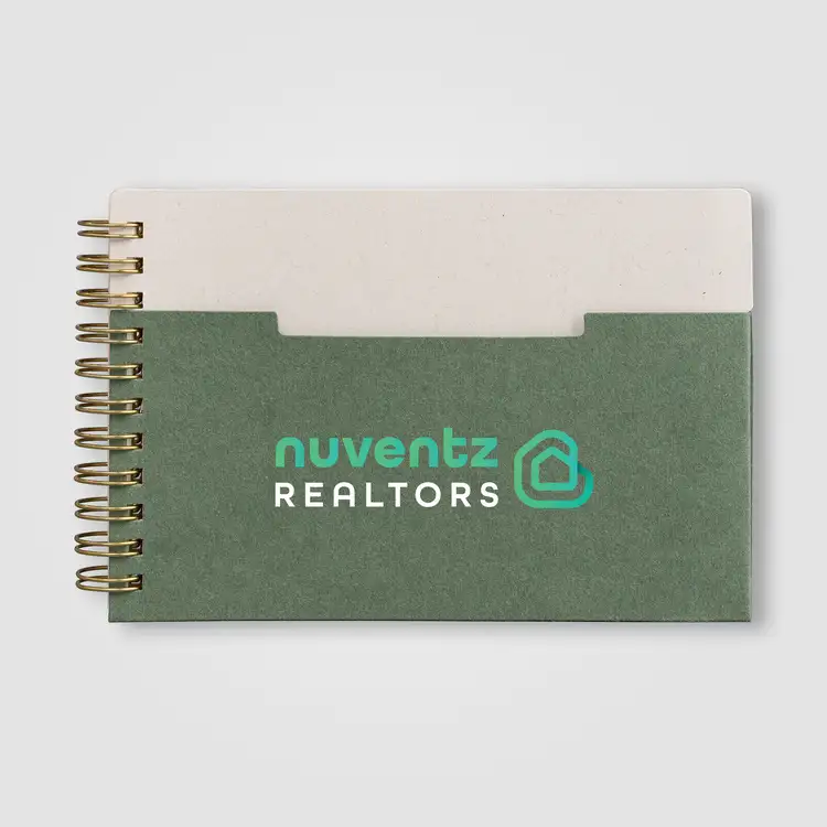 Lino FSC Paper Spiral Binding Horizontal Pocket Notebook - A6 #8