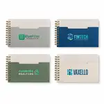 Carnet de poche horizontal Lino A6 à spirale et pochette
