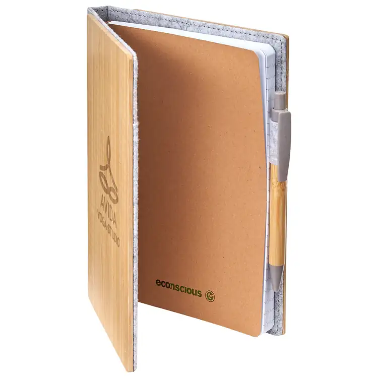 Grove Refillable Bamboo Notebook with Pen #2