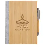 Grove Refillable Bamboo Notebook with Pen