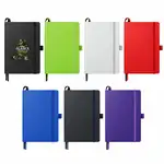 Carnet relié FSC Mix à accessoires assortis