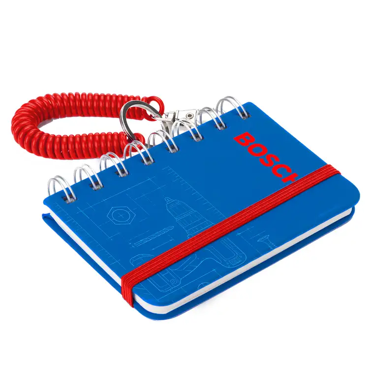 PU Hardcover Spiral Notebook with Keychain #2