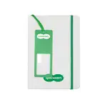 Carnet rigide en PU avec signet-loupe
