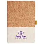 Cork and Heathered Fabric Hardcover Journal