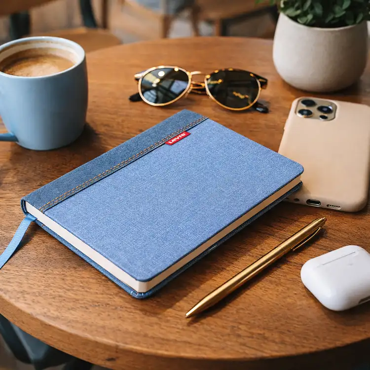 Fabric and PU Hardcover Notebook #8