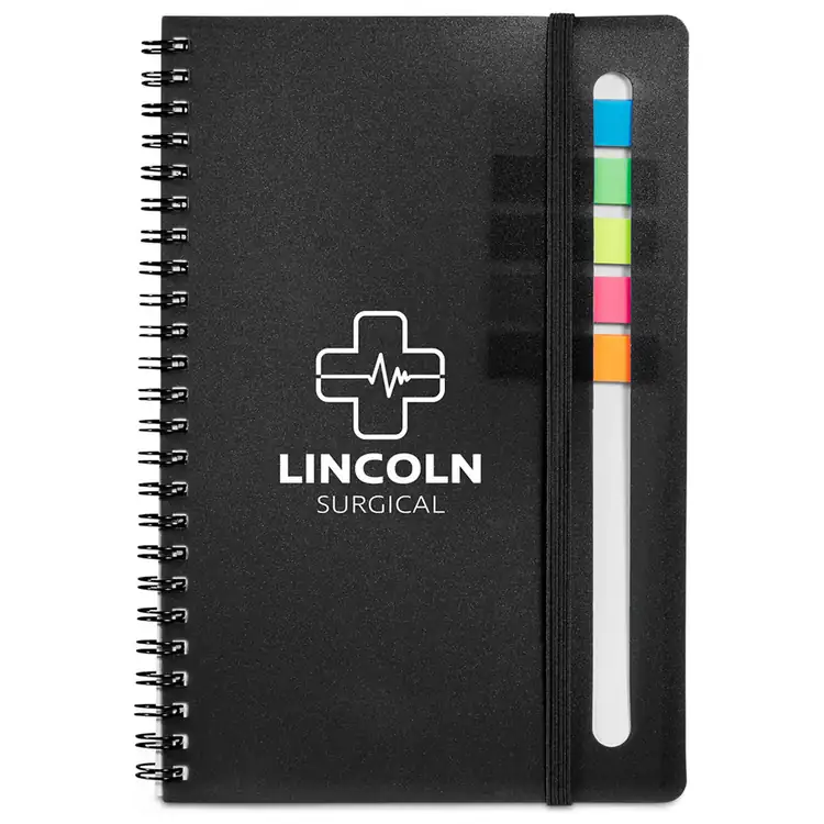 Semester Spiral Notebook with Sticky Flags #2