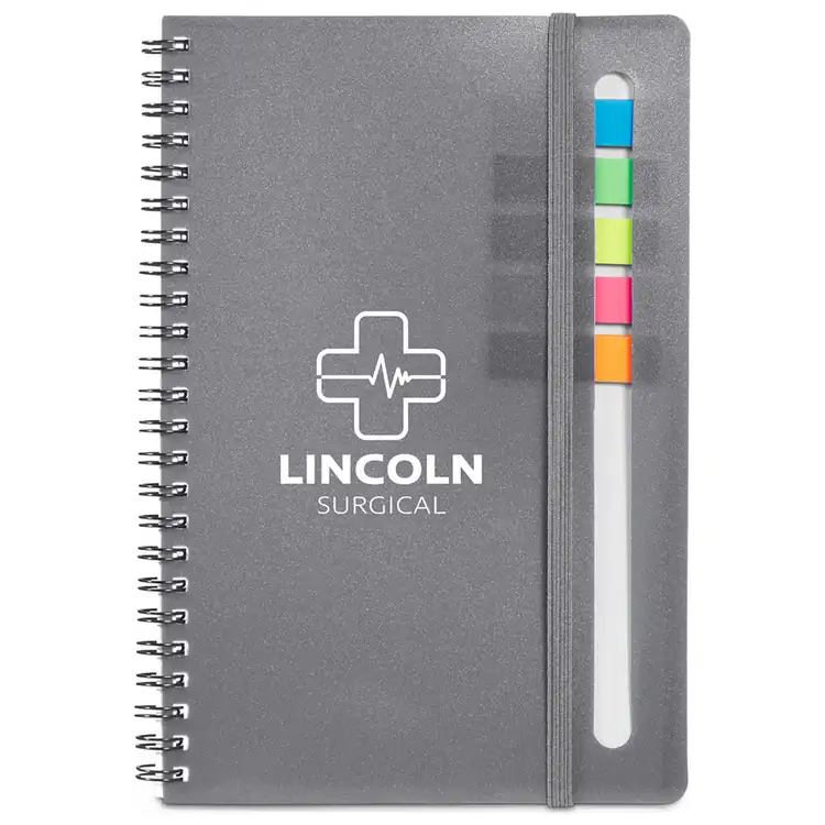 Semester Spiral Notebook with Sticky Flags #4