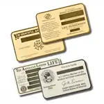 Wallet Card - Brass