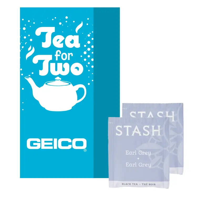 Presentation Card with Stash tea assortment