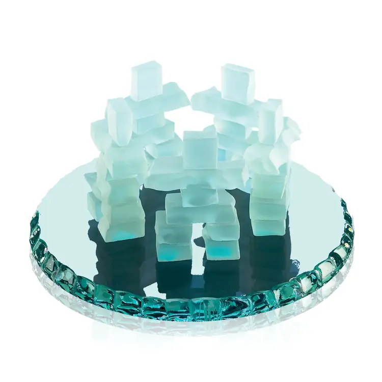 Inukshuk Friendship Ring on Jade Glass #2
