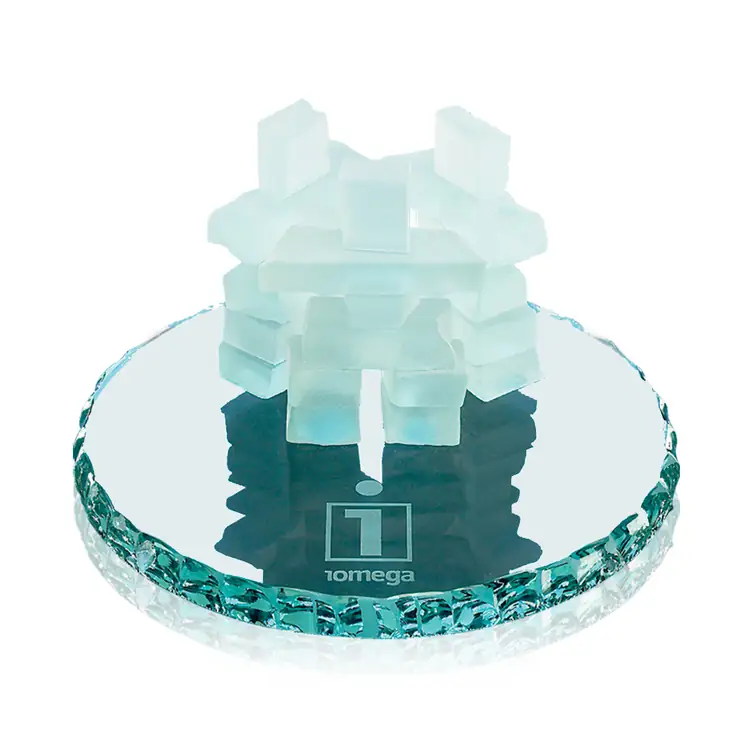 Inukshuk Friendship Ring on Jade Glass