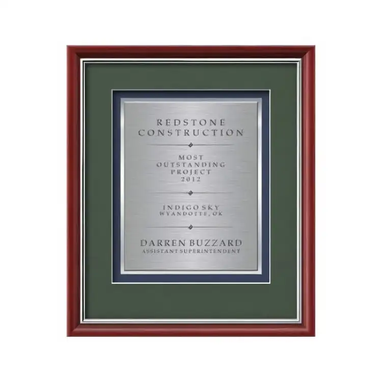 Certificat encadré Waterleaf Baron TexEtch #2