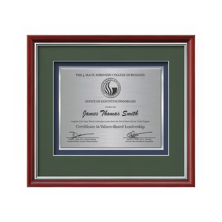 Certificat encadré Waterleaf Baron TexEtch #5