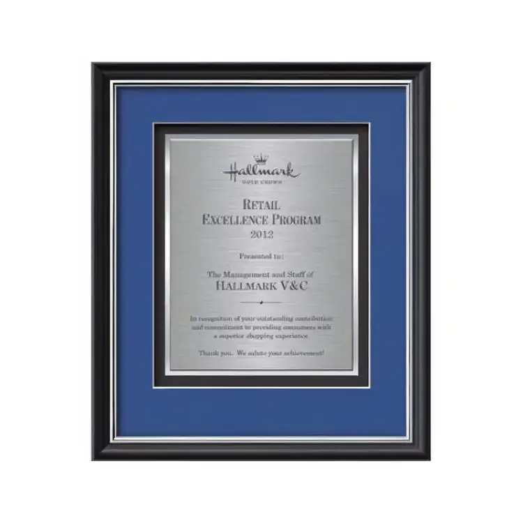 Certificat encadré Waterleaf Baron TexEtch #6