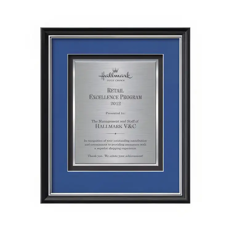 Certificat encadré Waterleaf Baron TexEtch #7