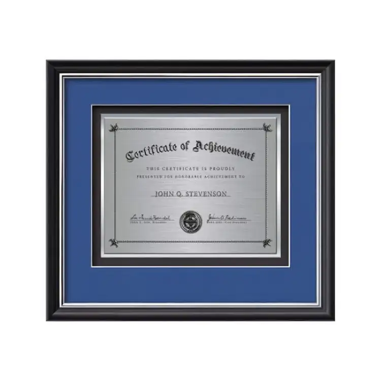 Certificat encadré Waterleaf Baron TexEtch #8