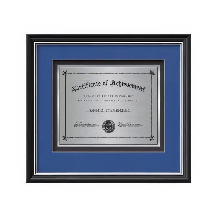 Certificat encadré Waterleaf Baron TexEtch #9