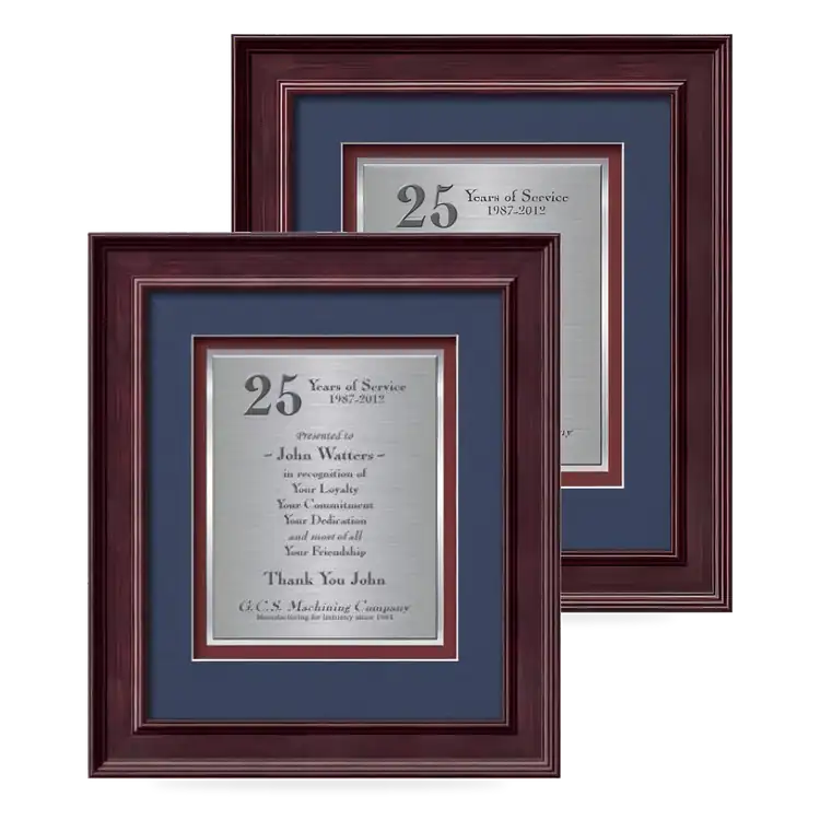 Waterleaf Calder TexEtch Framed Certificate