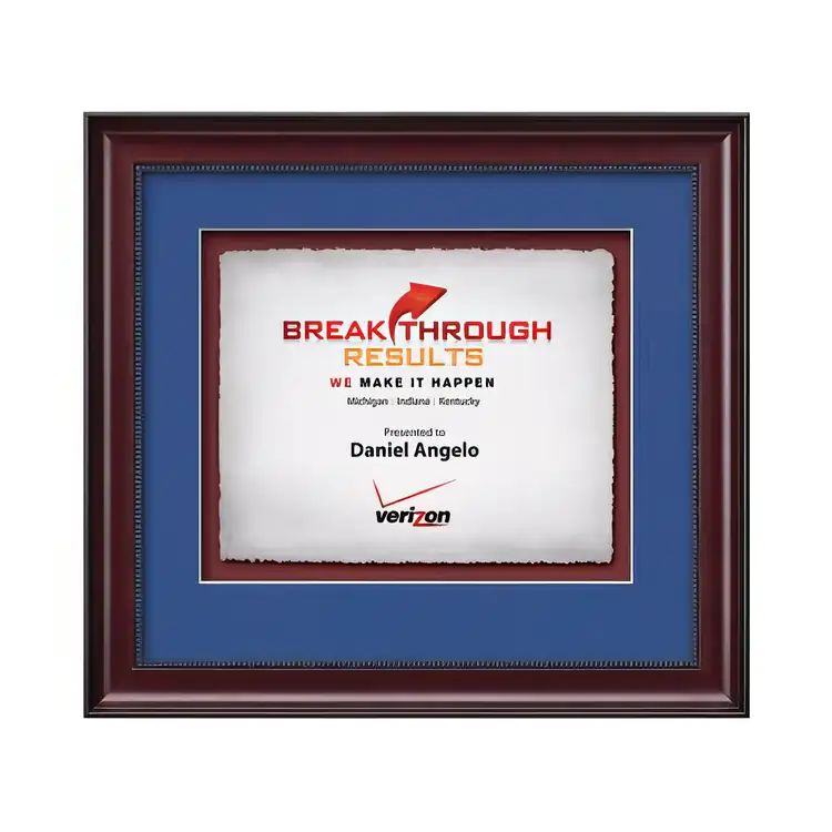 Waterleaf Caprera Multicolor Framed Certificate #4