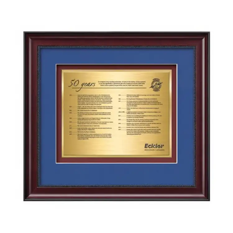 Waterleaf Caprera TexEtch Framed Certificate #4