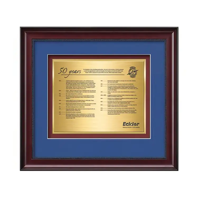 Waterleaf Caprera TexEtch Framed Certificate #5