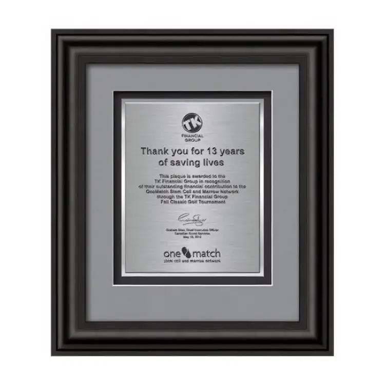 Waterleaf Cardoba TexEtch Framed Certificate #2