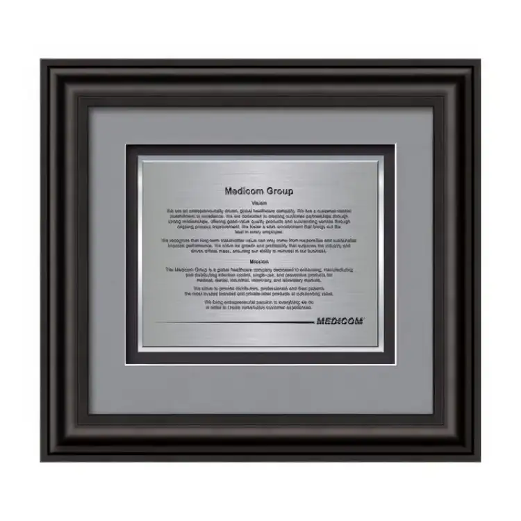 Waterleaf Cardoba TexEtch Framed Certificate #4