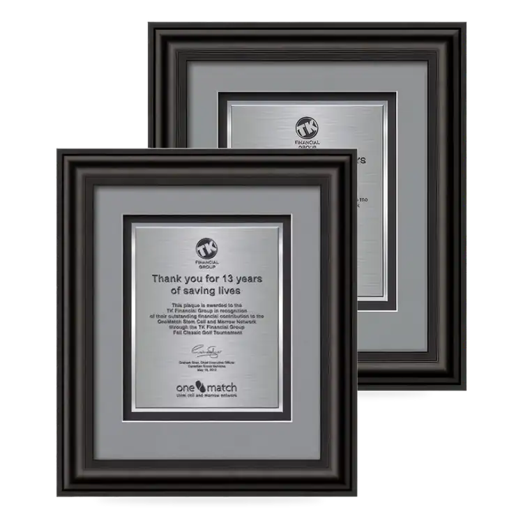 Waterleaf Cardoba TexEtch Framed Certificate