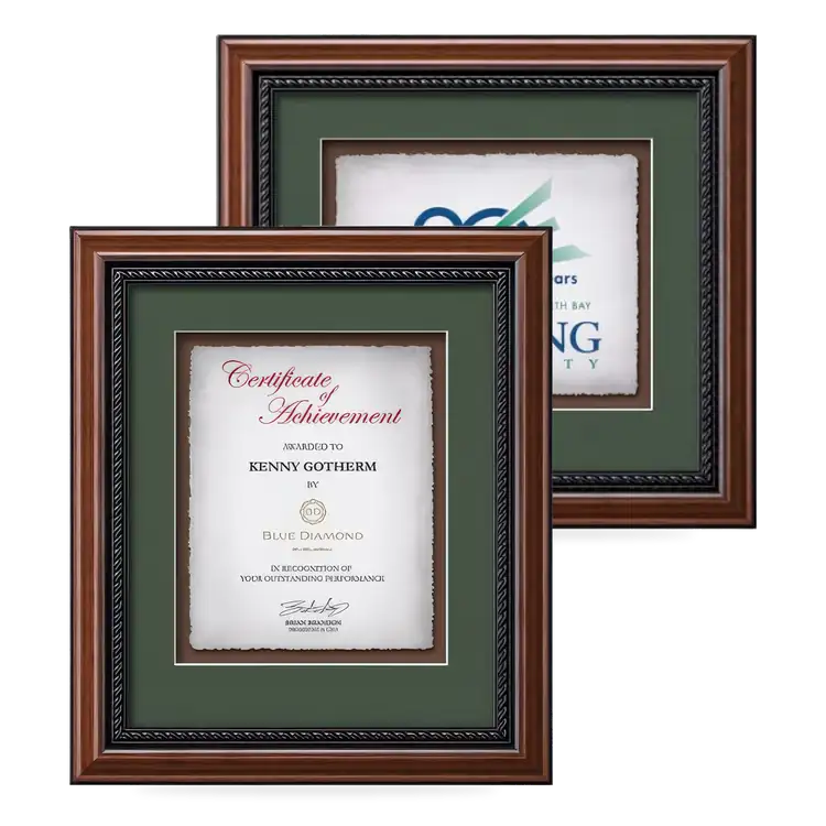 Certificat encadré Waterleaf Deco Multicolore