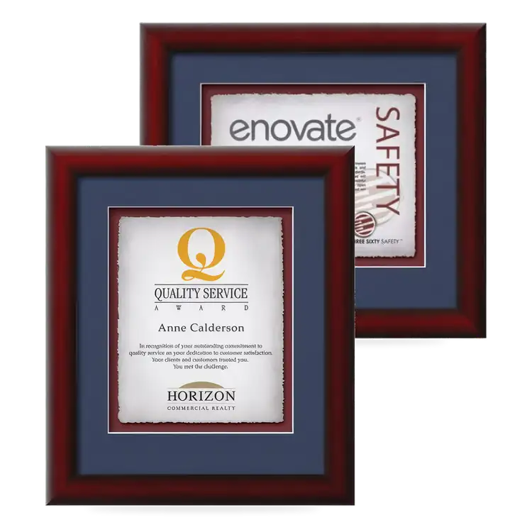 Waterleaf Eco Multicolor Framed Certificate