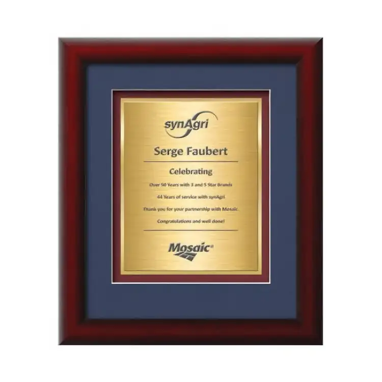Waterleaf Eco TexEtch Framed Certificate #2