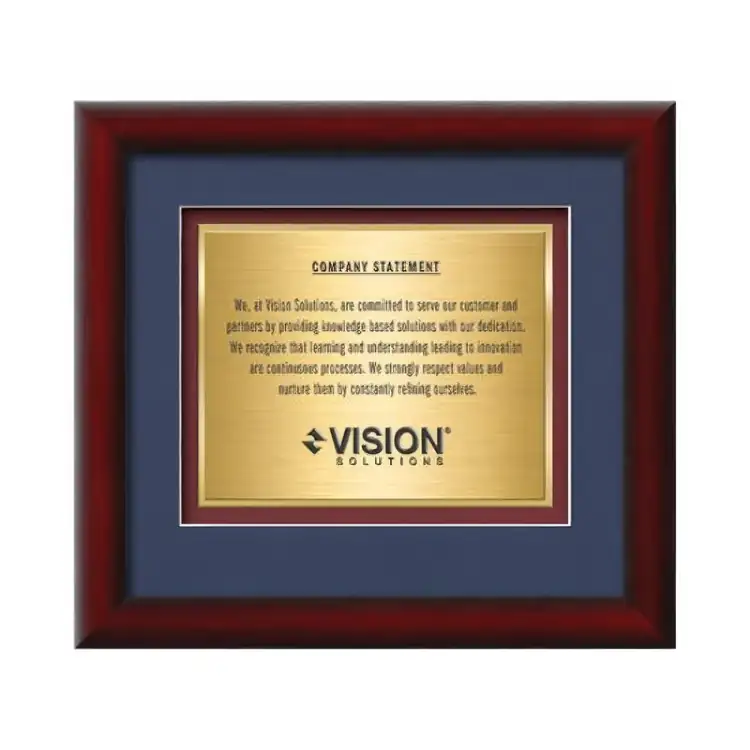 Waterleaf Eco TexEtch Framed Certificate #4