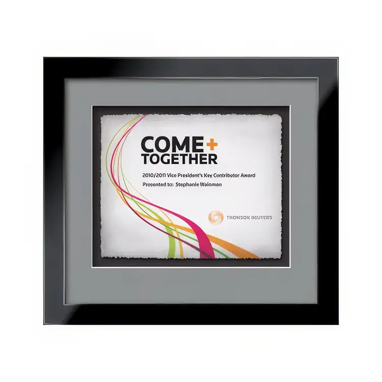 Waterleaf Eldridge Multicolor Framed Certificate #10