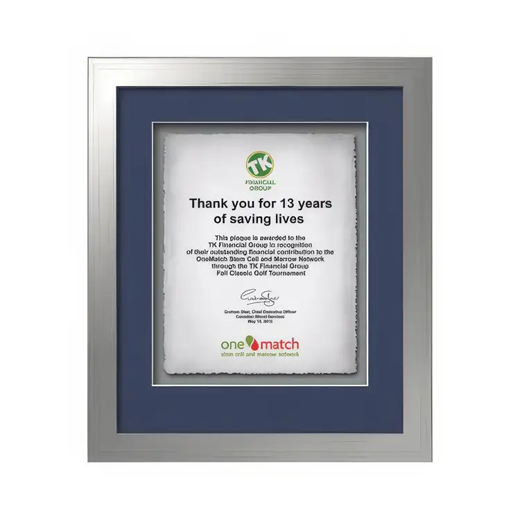 Waterleaf Eldridge Multicolor Framed Certificate #11