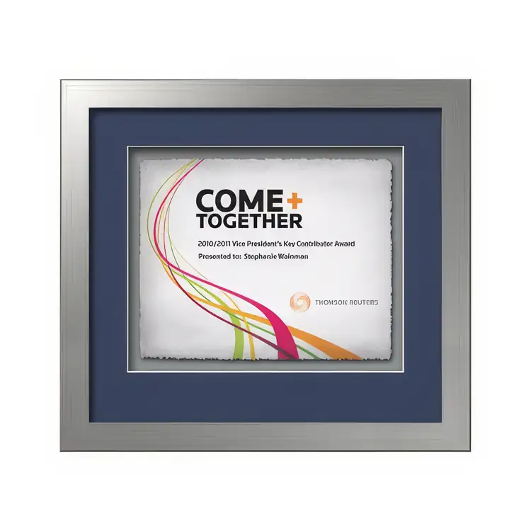 Waterleaf Eldridge Multicolor Framed Certificate #13