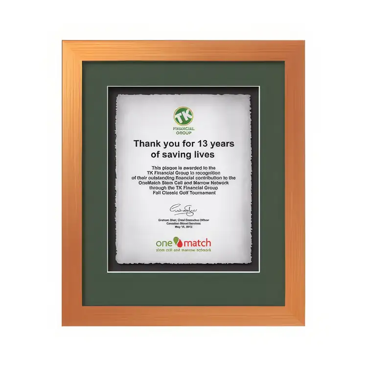 Waterleaf Eldridge Multicolor Framed Certificate #14