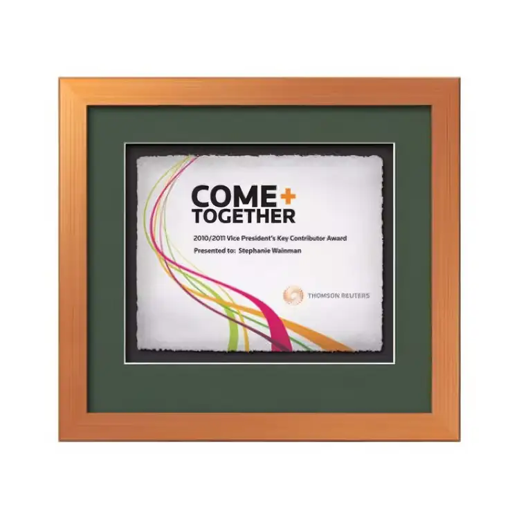 Waterleaf Eldridge Multicolor Framed Certificate #15