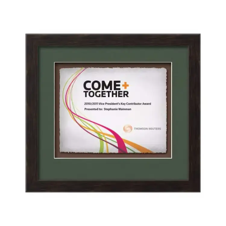 Waterleaf Eldridge Multicolor Framed Certificate #18