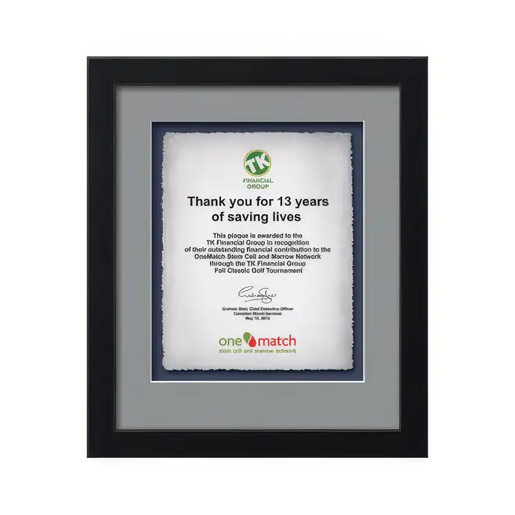 Waterleaf Eldridge Multicolor Framed Certificate #2