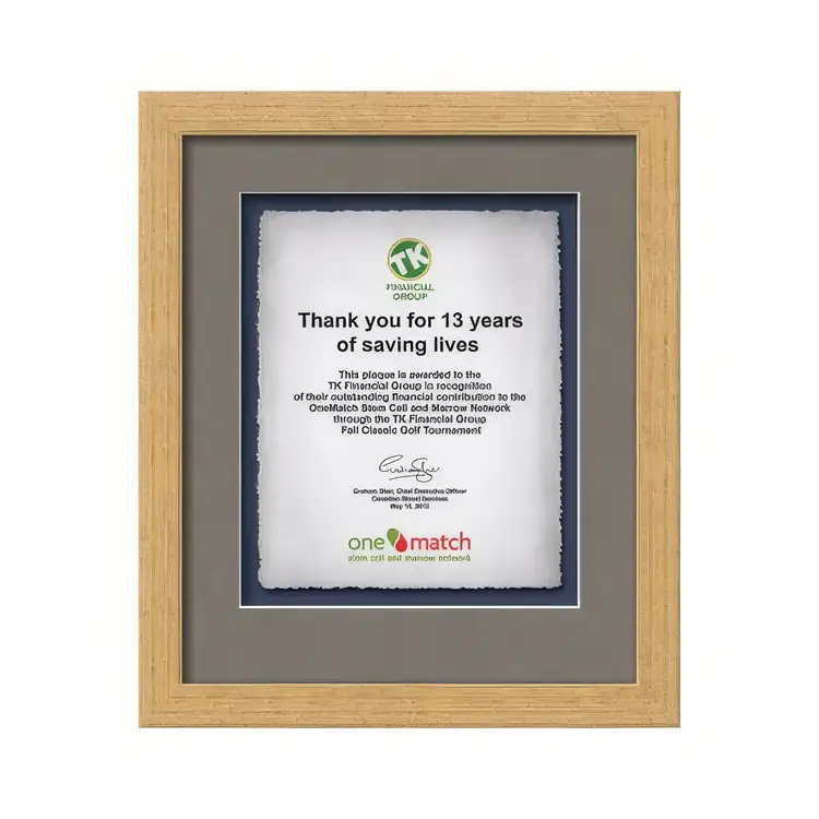 Waterleaf Eldridge Multicolor Framed Certificate #20