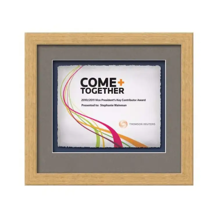Waterleaf Eldridge Multicolor Framed Certificate #21