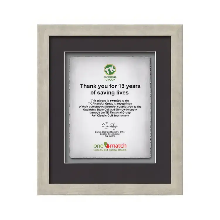 Waterleaf Eldridge Multicolor Framed Certificate #22